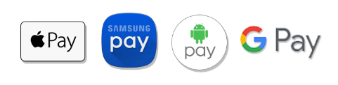 Apple Pay, Samsung Pay, Android Pay, Google Pay